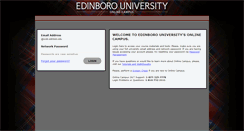 Desktop Screenshot of onlinecampus.edinboro.edu