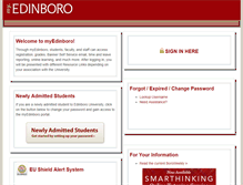 Tablet Screenshot of my.edinboro.edu